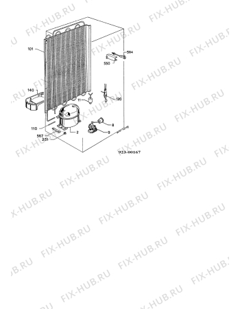 Взрыв-схема холодильника Electrolux ER2333I - Схема узла Functional parts